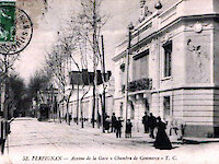 Avenue de la Gare et la Chambre de Commerce